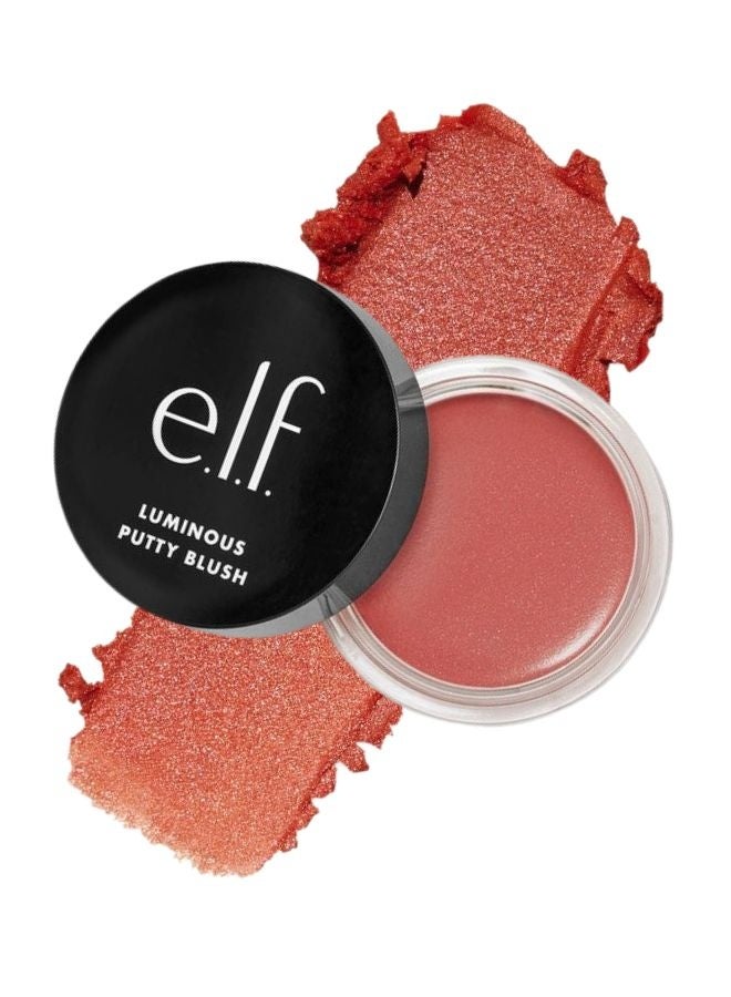 إلف أحمر خدود إي.إل.إف. لومينوس بوتي - بليز، 10 غرام - لون كريمي قابل للتكثيف للخدود بلمسة نهائية مشرقة، نباتي وخالٍ من القسوة على الحيوانات - Image 1